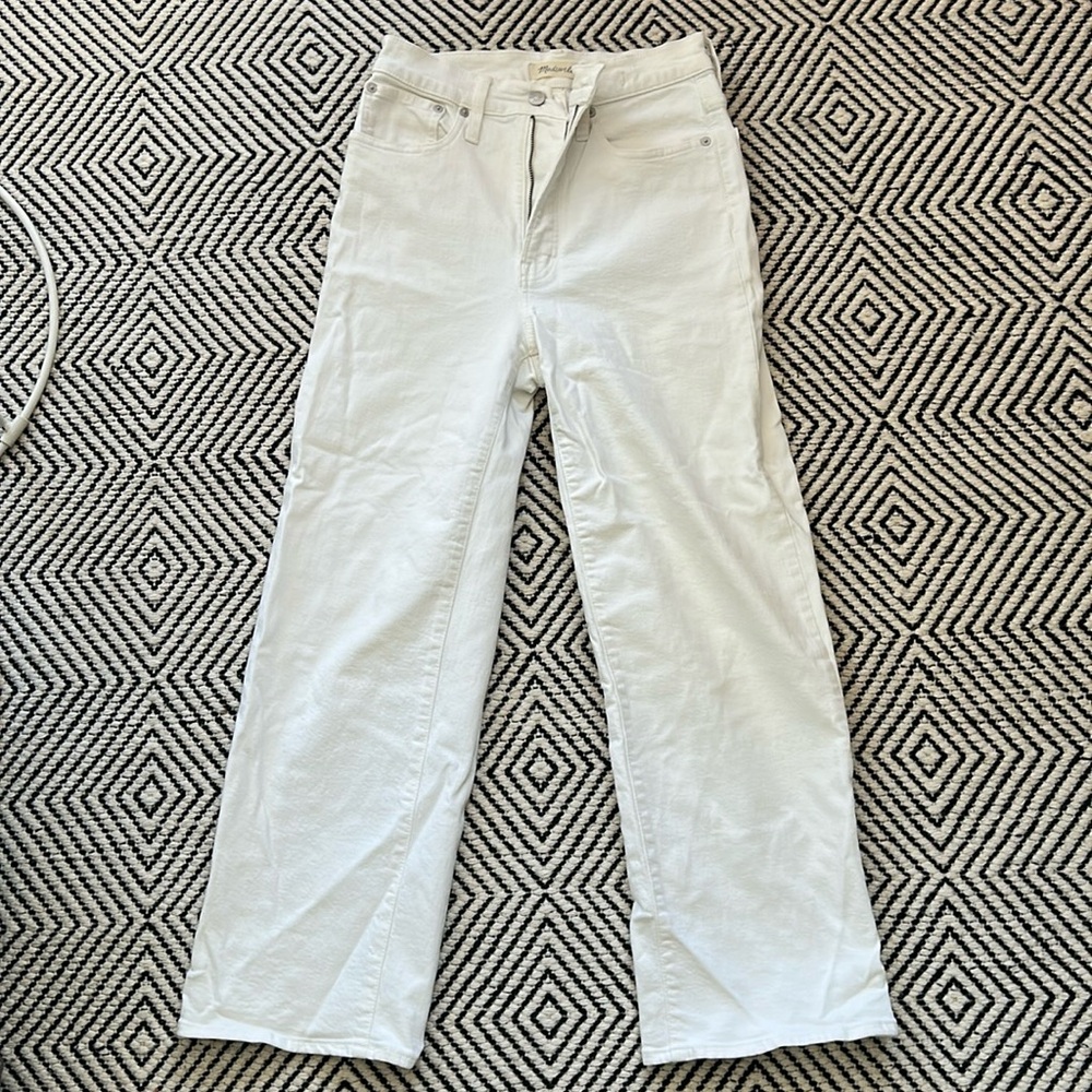 Madewell white jeans, size 26